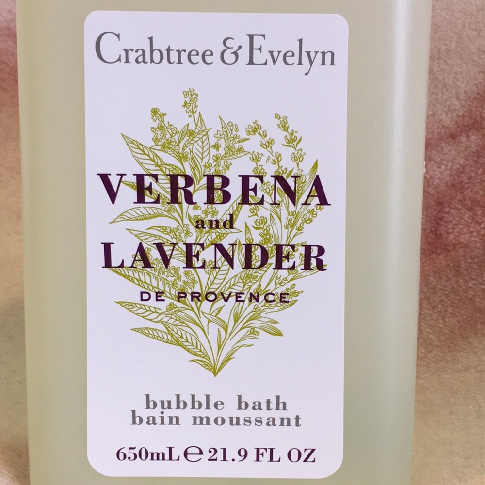 Crabtree Evelyn Scented Verbena Lavender de Provence Bubble Bath XL 21.9oz NWT - Picture 2 of 13